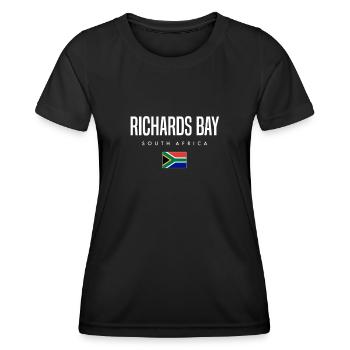 Richards Bay Südafrika - Frauen Funktions-T-Shirt - Schwarz - Vorne - AI Model Female 172 light (172cm)