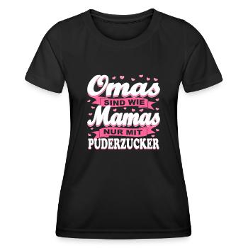 Mama Oma Omi Mutter Großmutter Geschenk - Frauen Funktions-T-Shirt - Schwarz - Vorne - AI Model Female 172 light (172cm)