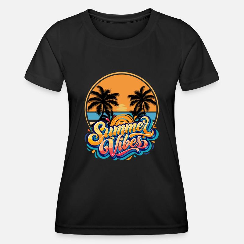 Summer Vibes - Women's Functional T-Shirt - black