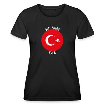 Best Anne Ever Turkish Mother - Women's Functional T-Shirt - black - Front - AI Model Female 172 light (172cm)