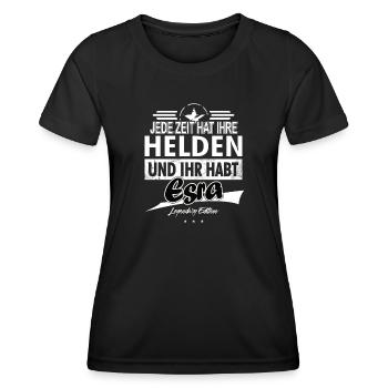 Every era has its heroes You have Ezra - Women's Functional T-Shirt - black - Front - AI Model Female 172 light (172cm)