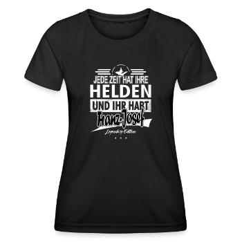 Jede Zeit hat Ihre Helden Ihr habt Franz-Josef - Frauen Funktions-T-Shirt - Schwarz - Vorne - AI Model Female 172 light (172cm)