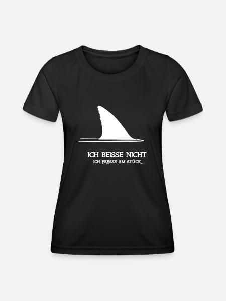 ~ ICH BEISSE NICHT ~ - Frauen Funktions-T-Shirt - Schwarz