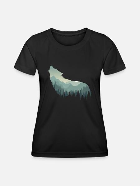 Loup - T-shirt sport Femme - noir