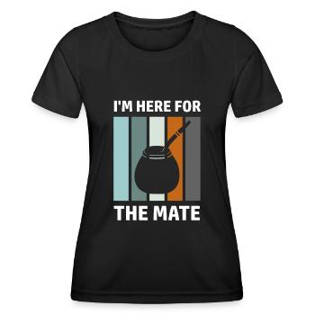 Mate Spruch Lateinamerika Südamerikaner Yerba - Frauen Funktions-T-Shirt - Schwarz - Vorne - AI Model Female 172 light (172cm)