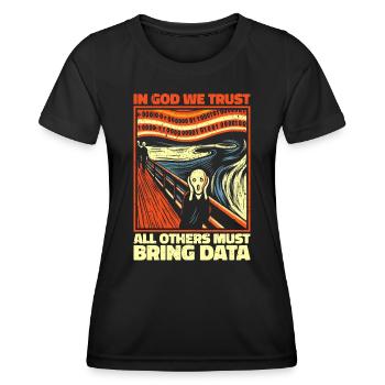 Daten Analyst - Lustiges Geschenk für Analytiker - Frauen Funktions-T-Shirt - Schwarz - Vorne - AI Model Female 172 light (172cm)