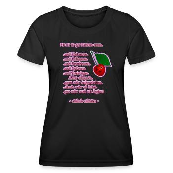 Gut Kirschen Essen - Obstsalat - DIGITAL - Frauen Funktions-T-Shirt - Schwarz - Vorne - AI Model Female 172 light (172cm)