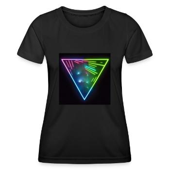 Trippy Tokio Laser Triangle - Women's Functional T-Shirt - black - Front - AI Model Female 172 light (172cm)