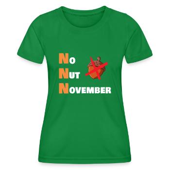 No nut november - Frauen Funktions-T-Shirt - Kelly Green - Vorne - AI Model Female 172 dark (172cm)