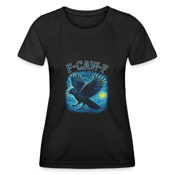 Fcawf Crow Van Gogh - Women's Functional T-Shirt - black - Front - AI Model Female 172 light (172cm)