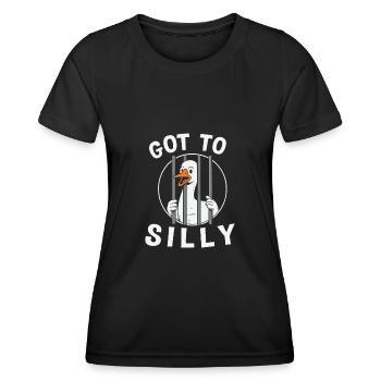 got to silly - Women's Functional T-Shirt - black - Front - AI Model Female 172 light (172cm)