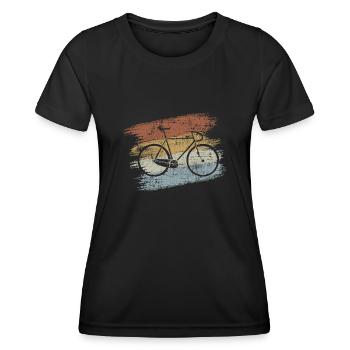 Rennrad - Frauen Funktions-T-Shirt - Schwarz - Vorne - AI Model Female 172 light (172cm)