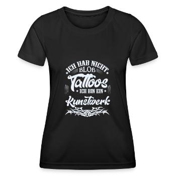 Tattoos tattoo - Women's Functional T-Shirt - black - Front - AI Model Female 172 light (172cm)