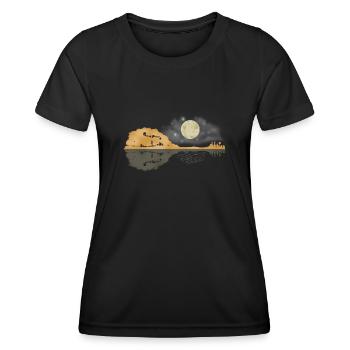 Mandoline Tshirt Bluegrass Country Musik Mandoline - Frauen Funktions-T-Shirt - Schwarz - Vorne - AI Model Female 172 light (172cm)