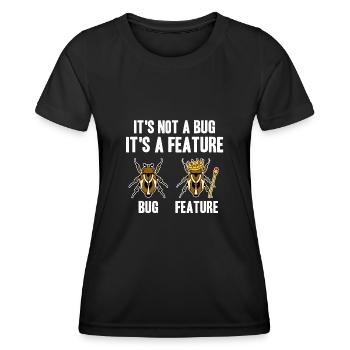 Programmierer Informatiker Nerd IT Admin Coder EDV - Frauen Funktions-T-Shirt - Schwarz - Vorne - AI Model Female 172 light (172cm)
