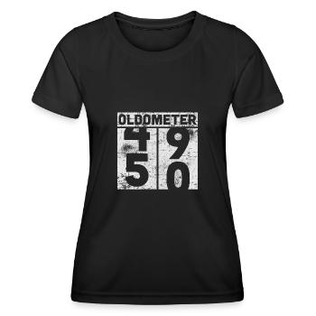 50th birthday - Women's Functional T-Shirt - black - Front - AI Model Female 172 light (172cm)