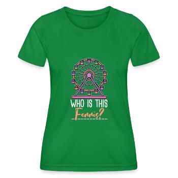 Ferris wheel gift idea - Women's Functional T-Shirt - kelly green - Front - AI Model Female 172 dark (172cm)
