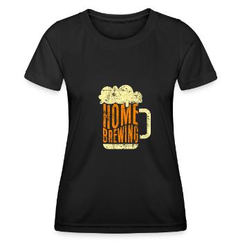 Brew beer - Women's Functional T-Shirt - black - Front - AI Model Female 172 light (172cm)