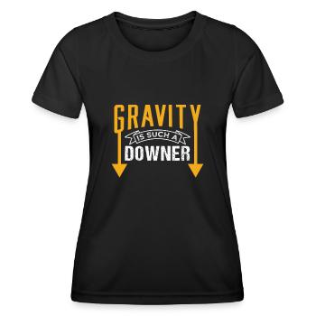 Physics Gravity - Women's Functional T-Shirt - black - Front - AI Model Female 172 light (172cm)
