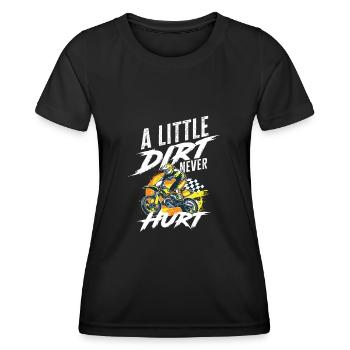 Motocross Extremssport Rennen Geschenk - Frauen Funktions-T-Shirt - Schwarz - Vorne - AI Model Female 172 light (172cm)