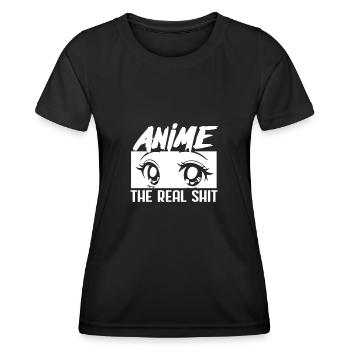 Anime - Frauen Funktions-T-Shirt - Schwarz - Vorne - AI Model Female 172 light (172cm)