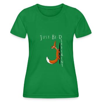 Just Be Different Sei Anders Selbstbewußter Fuchs - Frauen Funktions-T-Shirt - Kelly Green - Vorne - AI Model Female 172 dark (172cm)
