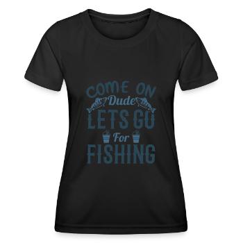 Fischer fischen frische Fische - Frauen Funktions-T-Shirt - Schwarz - Vorne - AI Model Female 172 light (172cm)