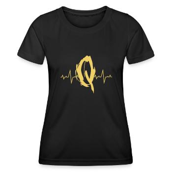 q - T-shirt sport Femme - noir - Devant - AI Model Female 172 light (172cm)