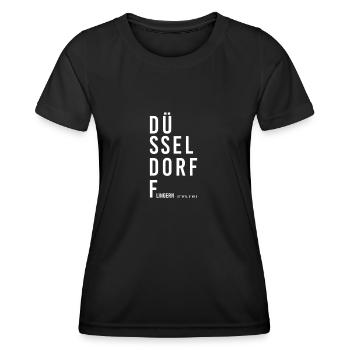 Düsseldorf Düsseldorfer Flingern Geschenk - Frauen Funktions-T-Shirt - Schwarz - Vorne - AI Model Female 172 light (172cm)