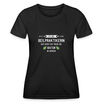 Heilpraktiker Heilpraktikerin Naturheilkunde - Frauen Funktions-T-Shirt - Schwarz - Vorne - AI Model Female 172 light (172cm)
