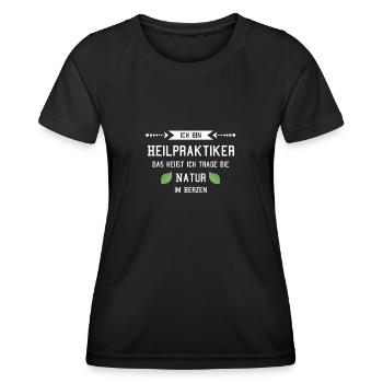 Heilpraktiker Naturheilkunde - Frauen Funktions-T-Shirt - Schwarz - Vorne - AI Model Female 172 light (172cm)