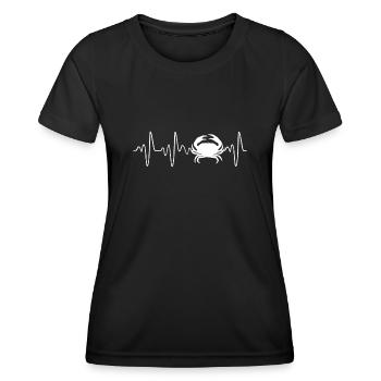 Crab T Shirt For Men And Women - Frauen Funktions-T-Shirt - Schwarz - Vorne - AI Model Female 172 light (172cm)