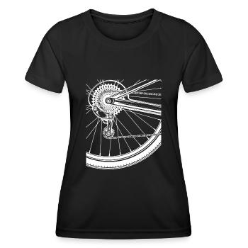 Bicycle racing bike pulse - Women's Functional T-Shirt - black - Front - AI Model Female 172 light (172cm)