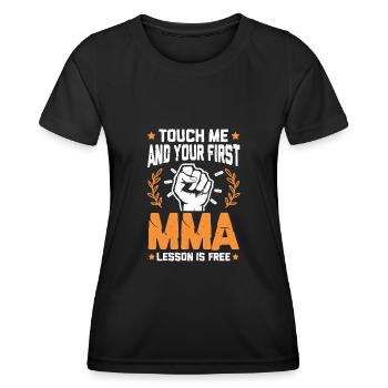 Mixed Martial Arts Faust - Frauen Funktions-T-Shirt - Schwarz - Vorne - AI Model Female 172 light (172cm)