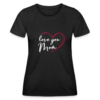 Mama Ich liebe dich - Frauen Funktions-T-Shirt - Schwarz - Vorne - AI Model Female 172 light (172cm)