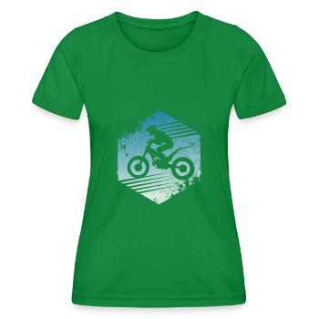 Vélo d'essai - T-shirt sport Femme - vert - Devant - AI Model Female 172 dark (172cm)