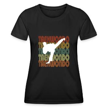 TAEKWONDO - T-shirt sport Femme - noir - Devant - AI Model Female 172 light (172cm)