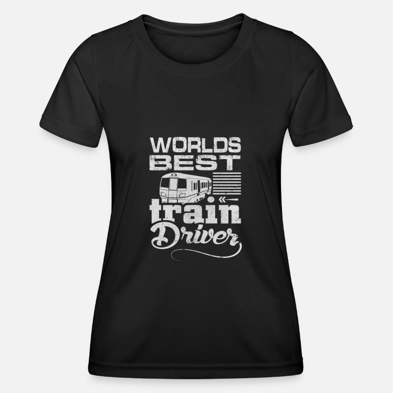 Train driver - Women's Functional T-Shirt - black