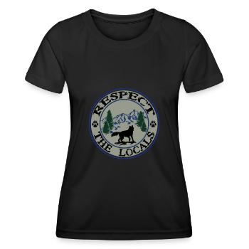 Respect The Locals Fox - Women's Functional T-Shirt - black - Front - AI Model Female 172 light (172cm)