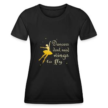 ballet - T-shirt sport Femme - noir - Devant - AI Model Female 172 light (172cm)