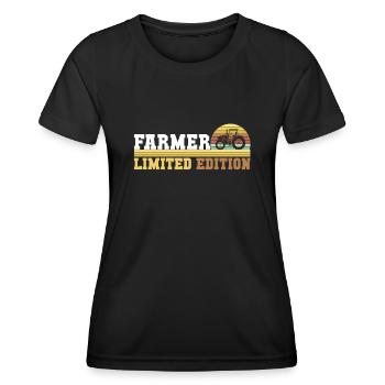 Tractor tractor driver - Women's Functional T-Shirt - black - Front - AI Model Female 172 light (172cm)