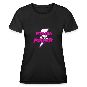 Feminist Feminist Feminism Woman Power GRL PWR - Women's Functional T-Shirt - black - Front - AI Model Female 172 light (172cm)