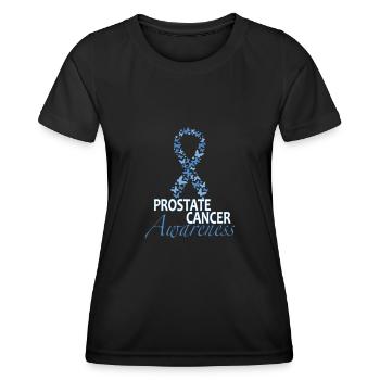 Prostate cancer gift in support of cancer - Women's Functional T-Shirt - black - Front - AI Model Female 172 light (172cm)
