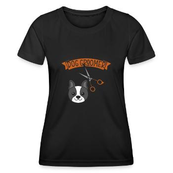 Dog Groomer - T-shirt sport Femme - noir - Devant - AI Model Female 172 light (172cm)