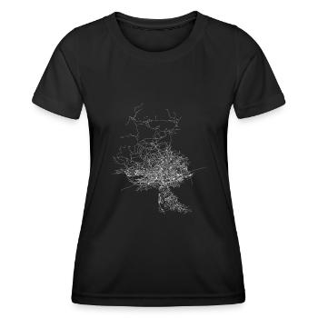 Innsbruck Straßenkarte Heimat Innsbrucker Shirt - Frauen Funktions-T-Shirt - Schwarz - Vorne - AI Model Female 172 light (172cm)