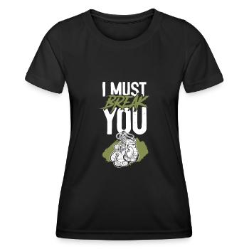 Victory boxing boxing match - Women's Functional T-Shirt - black - Front - AI Model Female 172 light (172cm)