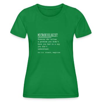 MICROBIOLOGIST - Frauen Funktions-T-Shirt - Kelly Green - Vorne - AI Model Female 172 dark (172cm)