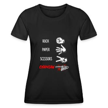Menuisier menuisier menuisier menuisier - T-shirt sport Femme - noir - Devant - AI Model Female 172 light (172cm)