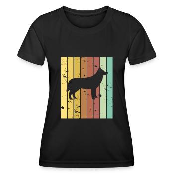 Malinois - Frauen Funktions-T-Shirt - Schwarz - Vorne - AI Model Female 172 light (172cm)