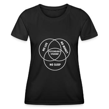 Psychologie Student Geschenk Psychologe Bachelor - Frauen Funktions-T-Shirt - Schwarz - Vorne - AI Model Female 172 light (172cm)